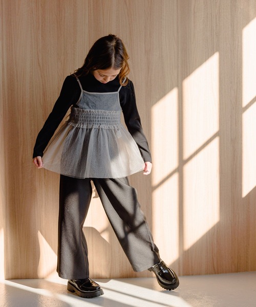 GLOBAL WORK（グローバルワーク）の「チュールキャミセット長袖/994147（Tシャツ/カットソー・キッズ・ブラック/グレー・120cm/130cm/160cm/150cm/140cm/170cm）」の16枚目の写真