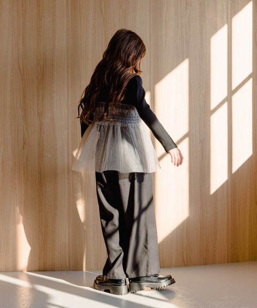 GLOBAL WORK（グローバルワーク）の「チュールキャミセット長袖/994147（Tシャツ/カットソー・キッズ・ブラック/グレー・120cm/130cm/160cm/150cm/140cm/170cm）」の17枚目の写真