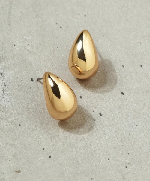 GOLDY(ゴールディ)の「【GOLDY】メタル ドロップ ピアス / 1221240(ピアス(両耳用)・レディース・シルバー/ゴールド系その他2/シルバー系その他/ゴールド・FREE)」の1枚目の写真