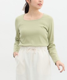 オーガニックスクエアネックＴシャツ