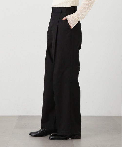 N.（N. Natural Beauty Basic）（エヌエヌナチュラルビューティーベーシック）の「【S Size Line】◆ストレートタックパンツ（スラックス・レディース・ブラック/ベージュ/チャコールグレー・SMALL/MEDIUM）」の11枚目の写真