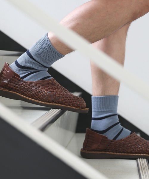 OBSCURE SOCKS(オブスキュア ソックス)の「OBSCURE SOCKS オブスキュアソックス BOUGAINVILLEA Men’s ブーゲンビリア メンズ 靴下 25~28cm(ソックス/靴下・メンズ・レッド/アイボリー/ブルー/ネイビー・FREE)」の1枚目の写真
