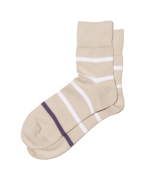 OBSCURE SOCKS(オブスキュア ソックス)の「OBSCURE SOCKS オブスキュアソックス BOUGAINVILLEA Men’s ブーゲンビリア メンズ 靴下 25~28cm(ソックス/靴下・メンズ・レッド/アイボリー/ブルー/ネイビー・FREE)」の2枚目の写真