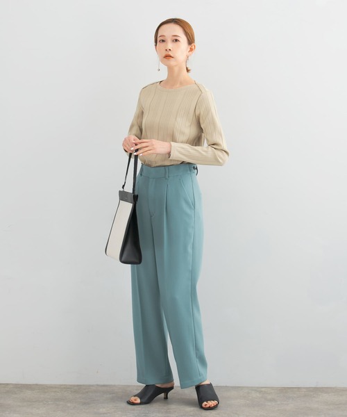 URBAN RESEARCH ROSSO WOMEN（アーバンリサーチ　ロッソ）の「UVカットラウンドヘムテレコプルオーバー（Tシャツ/カットソー・レディース・ブラック/オフホワイト/ベージュ系その他・FREE）」の18枚目の写真