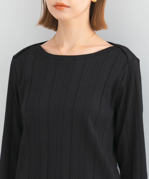 URBAN RESEARCH ROSSO WOMEN（アーバンリサーチ　ロッソ）の「UVカットラウンドヘムテレコプルオーバー（Tシャツ/カットソー・レディース・ブラック/オフホワイト/ベージュ系その他・FREE）」の22枚目の写真