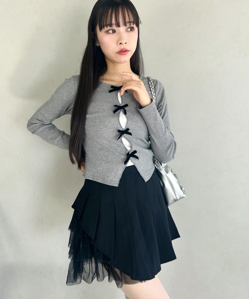 おすすめ☆ CHLOE プリーツ入り ミニスカート Chloe ミニスカート ネイビー 36