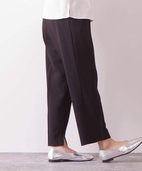 Lourmarin（ルールマラン）の「メランジツイルタックテーパードパンツ（その他パンツ・レディース・ブラック/ライトベージュ・2/3）」の16枚目の写真