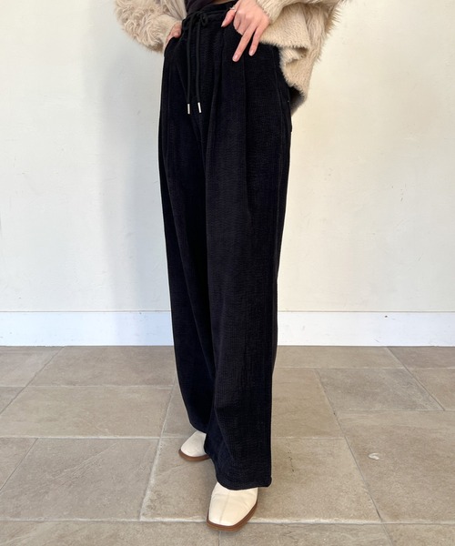 Olu.（オルドット）の「コーデュロイリボンパンツ（その他パンツ・レディース・ベージュ/ブラック/ホワイト・FREE）」の2枚目の写真