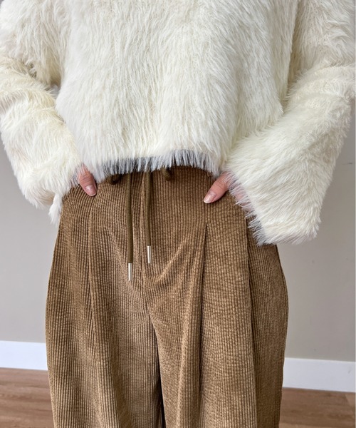Olu.（オルドット）の「コーデュロイリボンパンツ（その他パンツ・レディース・ベージュ/ブラック/ホワイト・FREE）」の8枚目の写真
