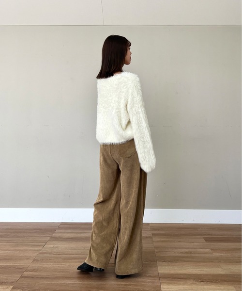 Olu.（オルドット）の「コーデュロイリボンパンツ（その他パンツ・レディース・ベージュ/ブラック/ホワイト・FREE）」の6枚目の写真