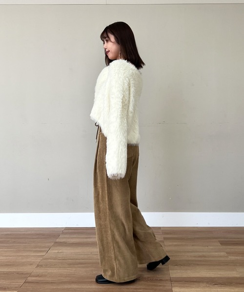 Olu.（オルドット）の「コーデュロイリボンパンツ（その他パンツ・レディース・ベージュ/ブラック/ホワイト・FREE）」の7枚目の写真