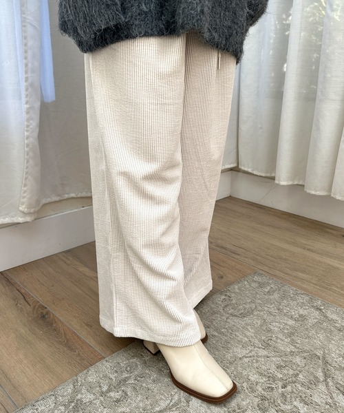 Olu.（オルドット）の「コーデュロイリボンパンツ（その他パンツ・レディース・ベージュ/ブラック/ホワイト・FREE）」の13枚目の写真