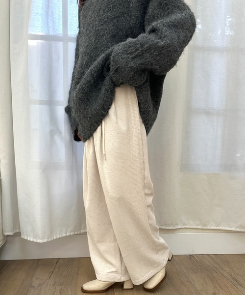 Olu.（オルドット）の「コーデュロイリボンパンツ（その他パンツ・レディース・ベージュ/ブラック/ホワイト・FREE）」の11枚目の写真