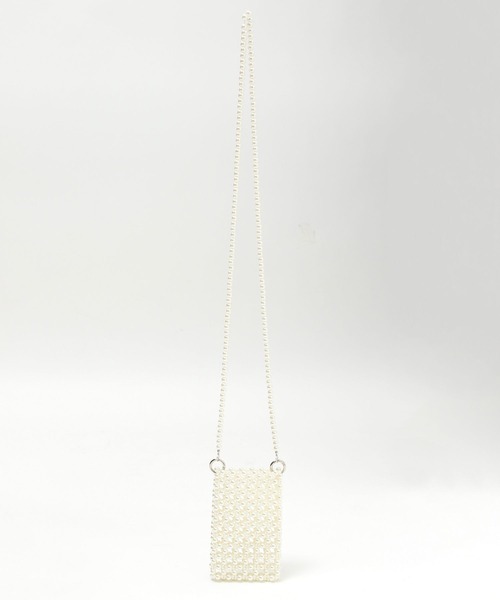 Me%（ミィパーセント）の「2WAYスマホビーズポーチ 104972（ショルダーバッグ・レディース・クリア/ホワイト/シルバー・FREE）」の16枚目の写真