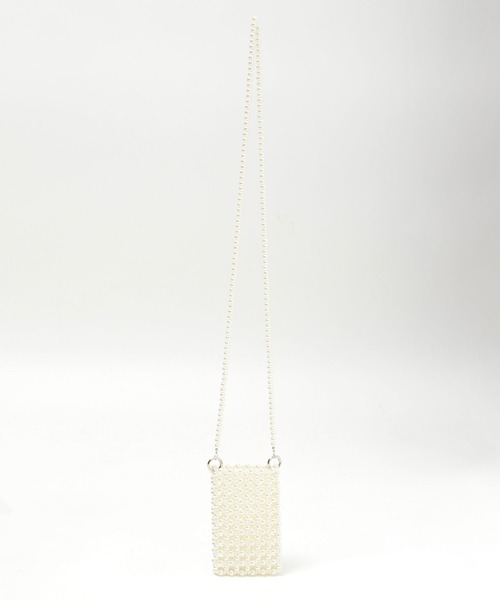 Me%（ミィパーセント）の「2WAYスマホビーズポーチ 104972（ショルダーバッグ・レディース・クリア/ホワイト/シルバー・FREE）」の18枚目の写真