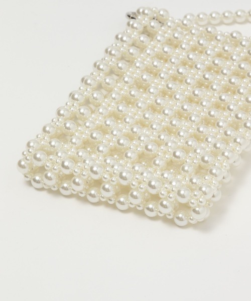 Me%（ミィパーセント）の「2WAYスマホビーズポーチ 104972（ショルダーバッグ・レディース・クリア/ホワイト/シルバー・FREE）」の20枚目の写真