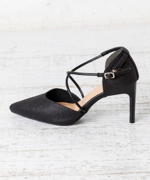 attagirl（アタガール）の「クロスストラップセパレートパンプス（パンプス・レディース・ブラック/アイボリー/シルバー系その他/ブラック系その他・LL/L/M/S）」の13枚目の写真