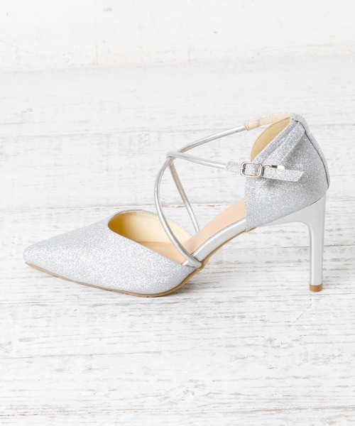 attagirl（アタガール）の「クロスストラップセパレートパンプス（パンプス・レディース・ブラック/アイボリー/シルバー系その他/ブラック系その他・LL/L/M/S）」の14枚目の写真