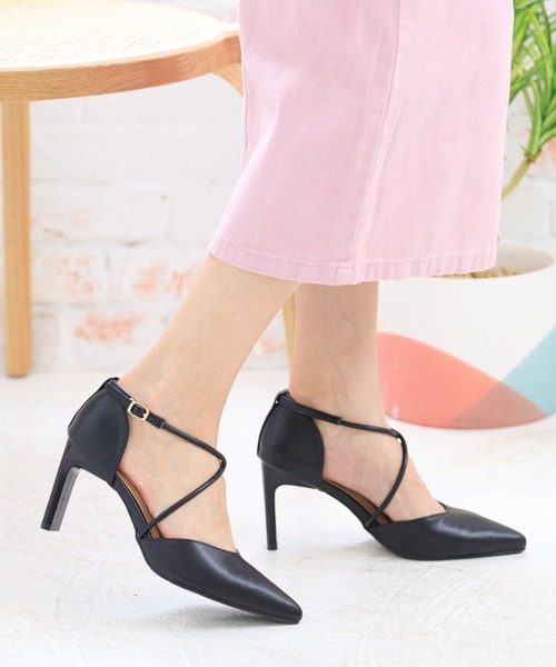 attagirl（アタガール）の「クロスストラップセパレートパンプス（パンプス・レディース・ブラック/アイボリー/シルバー系その他/ブラック系その他・LL/L/M/S）」の17枚目の写真