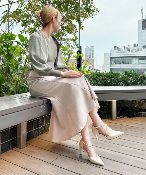 attagirl（アタガール）の「クロスストラップセパレートパンプス（パンプス・レディース・ブラック/アイボリー/シルバー系その他/ブラック系その他・LL/L/M/S）」の12枚目の写真