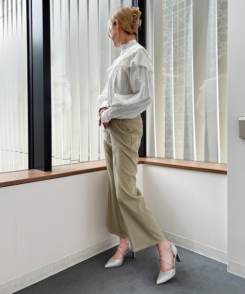 attagirl（アタガール）の「クロスストラップセパレートパンプス（パンプス・レディース・ブラック/アイボリー/シルバー系その他/ブラック系その他・LL/L/M/S）」の5枚目の写真