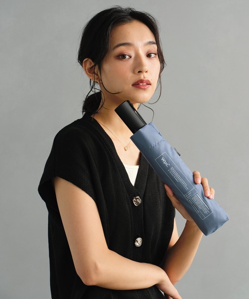Wpc.（ダブリュピーシー）の「UNISEX AUTOMATIC FOLD 雨傘 折りたたみ 晴雨兼用 自動開閉 Wpc.（折りたたみ傘・メンズ・ネイビー/ベージュ/グリーン/ブラック/ブルーグレー/オフホワイト・FREE）」の3枚目の写真