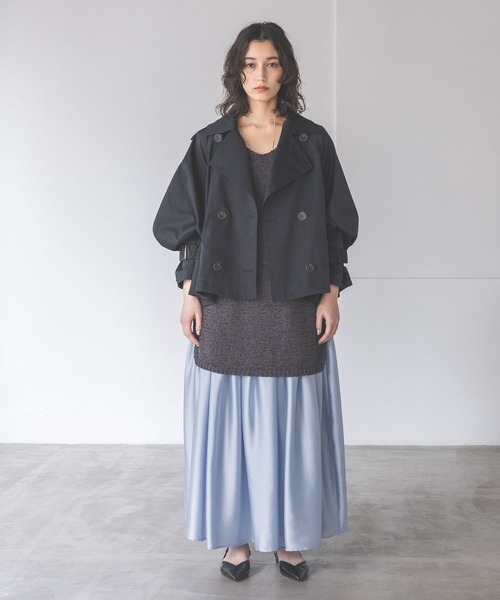 A part by(アパートバイ)の「タックプリーツスカート(スカート・レディース・ブラック/ライトブルー/アイボリー・SMALL/MEDIUM)」の11枚目の写真