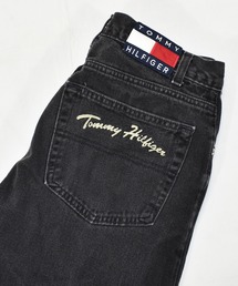 【ヴィンテージ古着】90's TOMMY HILFIGER/トミーヒルフィガー ブラック デニムパンツ USA製