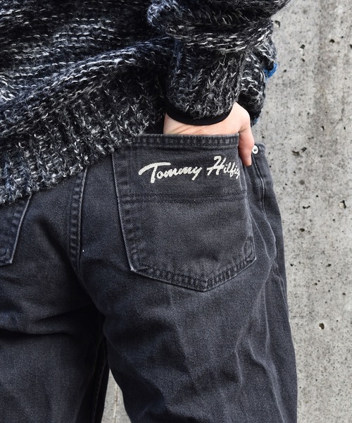 TOMMY HILFIGER（トミーヒルフィガー）の「【ヴィンテージ古着】90's TOMMY HILFIGER/トミーヒルフィガー ブラック デニムパンツ USA製（デニムパンツ・メンズ・ブラック・32）」の5枚目の写真