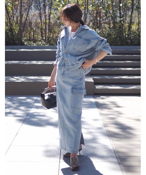 神山まりあさん着用][2024SS COLLECTION]コットンデニム