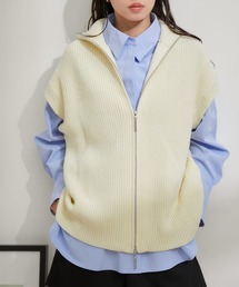 【EC/一部店舗限定】Wジップニットベスト