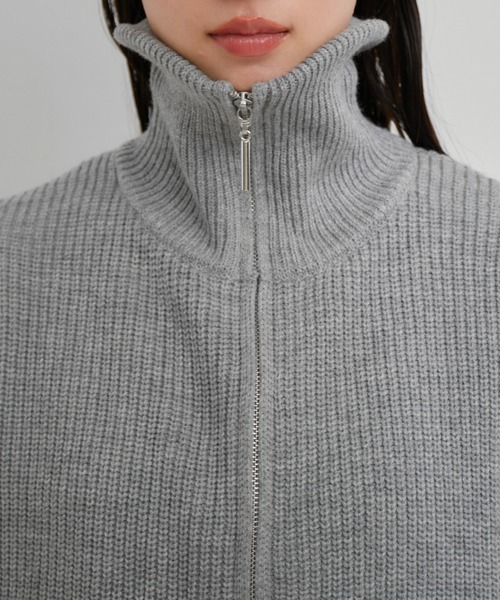 VIS（ビス）の「【EC/一部店舗限定】Wジップニットベスト（ベスト・レディース・ブラック/グレー/キナリ・FREE）」の16枚目の写真