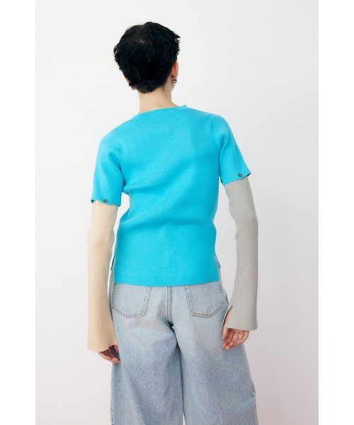 HeRIN.CYE(ヘリンドットサイ)の「Short many way cardigan ショートメニーウェイカーディガン(カーディガン/ボレロ・レディース・ネイビー/ブルー・FREE)」の6枚目の写真