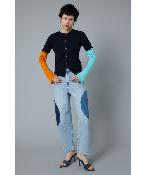 HeRIN.CYE(ヘリンドットサイ)の「Short many way cardigan ショートメニーウェイカーディガン(カーディガン/ボレロ・レディース・ネイビー/ブルー・FREE)」の3枚目の写真