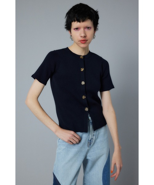 HeRIN.CYE(ヘリンドットサイ)の「Short many way cardigan ショートメニーウェイカーディガン(カーディガン/ボレロ・レディース・ネイビー/ブルー・FREE)」の15枚目の写真