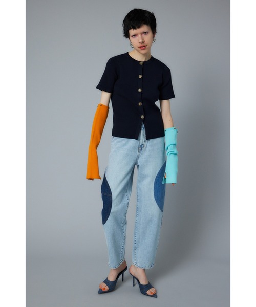 HeRIN.CYE(ヘリンドットサイ)の「Short many way cardigan ショートメニーウェイカーディガン(カーディガン/ボレロ・レディース・ネイビー/ブルー・FREE)」の16枚目の写真