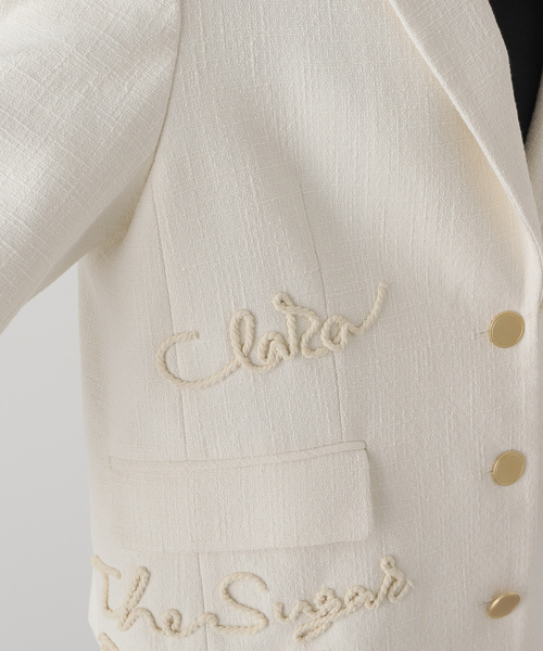 U by SPICK&SPAN(ユーバイスピックアンドスパン)の「ロープ刺繍オーバージャケット(テーラードジャケット・レディース・アイボリー・FREE)」の20枚目の写真