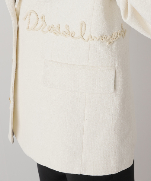 U by SPICK&SPAN(ユーバイスピックアンドスパン)の「ロープ刺繍オーバージャケット(テーラードジャケット・レディース・アイボリー・FREE)」の21枚目の写真