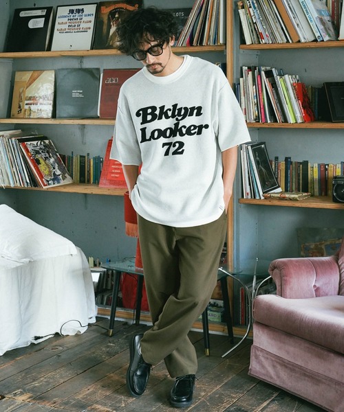 BAYFLOW(ベイフロー)の「HAPPYニットハーフスリーブプルオーバー(ニット/セーター・メンズ・チャコール/オフホワイト/ネイビー/ブルー/ライトグリーン・MEDIUM/SMALL/LARGE)」の12枚目の写真