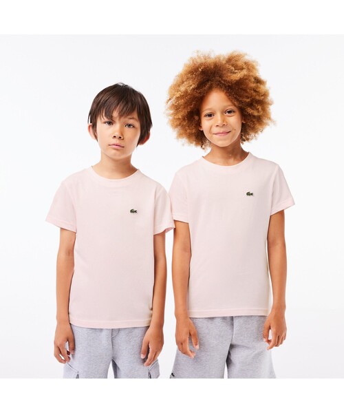 【関送無料】 Lacoste ラコステ ロゴパッチ 人気 Tシャツ JUNIORベーシックワニロゴパッチTシャツ（Tシャツ/カットソー