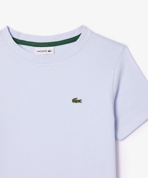 【関送無料】 Lacoste ラコステ ロゴパッチ 人気 Tシャツ JUNIORベーシックワニロゴパッチTシャツ（Tシャツ/カットソー