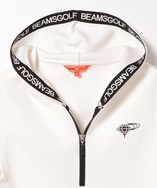 BEAMS GOLF ORANGE LABEL / ハーフジップ ポンチ フード ベスト