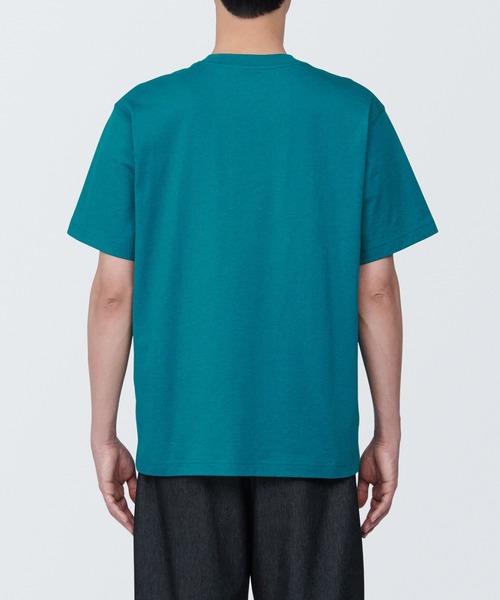 無印良品(ムジルシリョウヒン)の「紳士 天竺編みクルーネック半袖Tシャツ(Tシャツ/カットソー・メンズ・オレンジ/ホワイト/ピンク/グリーン/ブラック/グレー/ブルー/ネイビー系/ボルドー/イエロー系2/ダークグリーン・S/M/L/XL/XS)」の15枚目の写真