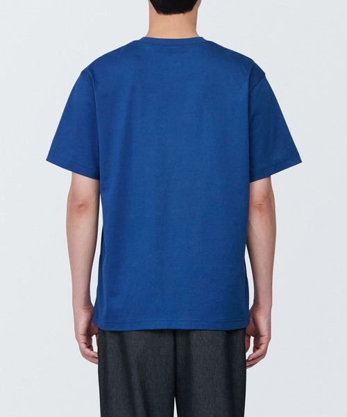 無印良品(ムジルシリョウヒン)の「紳士 天竺編みクルーネック半袖Tシャツ(Tシャツ/カットソー・メンズ・オレンジ/ホワイト/ピンク/グリーン/ブラック/グレー/ブルー/ネイビー系/ボルドー/イエロー系2/ダークグリーン・S/M/L/XL/XS)」の21枚目の写真