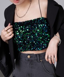 RAY CASSIN | スパンコールビスチェ(チューブトップ)