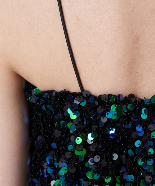 RAY CASSIN（レイカズン）の「スパンコールビスチェ（チューブトップ・レディース・ブラック/ブラック系その他/グレー・FREE）」の17枚目の写真