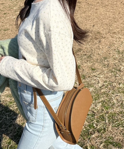 RiLi(リリ)の「手放せないコンパクトロンT【RL】(Tシャツ/カットソー・レディース・その他1/その他2/ホワイト/レッド・FREE)」の9枚目の写真