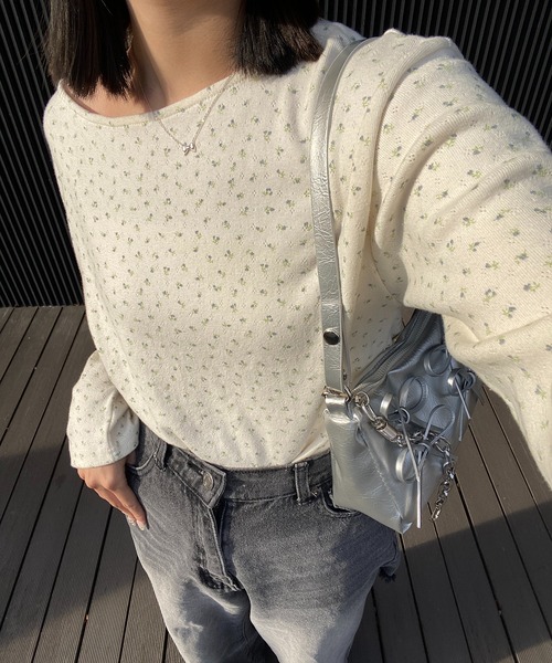 RiLi(リリ)の「手放せないコンパクトロンT【RL】(Tシャツ/カットソー・レディース・その他1/その他2/ホワイト/レッド・FREE)」の12枚目の写真