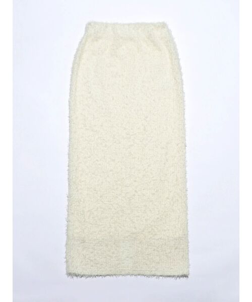 VEQUM(VEQUM)の「【VEQUM】FLUFFY MAXI SKIRT(スカート・レディース・アイボリー/ブラック/グレー・SMALL/MEDIUM)」の1枚目の写真