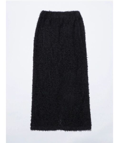 VEQUM（VEQUM）の「【VEQUM】FLUFFY MAXI SKIRT（スカート・レディース・アイボリー/ブラック/グレー・SMALL/MEDIUM）」の2枚目の写真